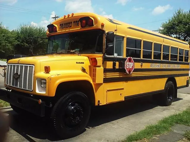 School bus washed by Grindtime Mobile Detailing