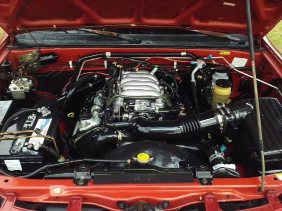 Engine bay degreased and dressed by Grindtime Mobile Detailing